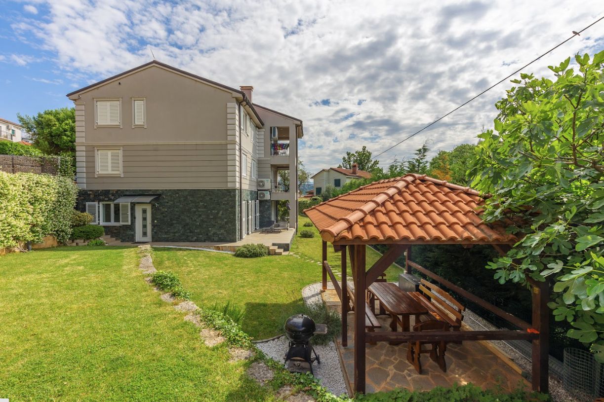 Gazebo with power beside the house